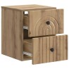 Cabinet de chevet mural Chêne artisanal 33 x 34,5 x 40 cm 583148583148