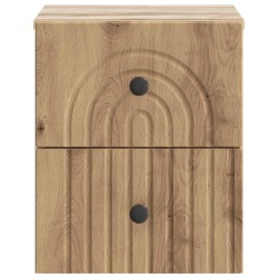 Cabinet de chevet mural Chêne artisanal 33 x 34,5 x 40 cm 583148583148