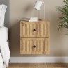 Cabinet de chevet mural Chêne artisanal 33 x 34,5 x 40 cm 583149583149