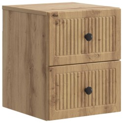 Cabinet de chevet mural Chêne artisanal 33 x 34,5 x 40 cm 583149583149