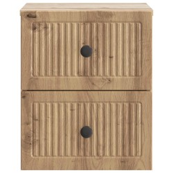 Cabinet de chevet mural Chêne artisanal 33 x 34,5 x 40 cm 583149583149