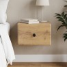 Cabinet de chevet mural Chêne artisanal 34,5 x 33 x 20 cm 583150583150