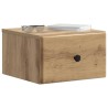 Cabinet de chevet mural Chêne artisanal 34,5 x 33 x 20 cm 583150583150