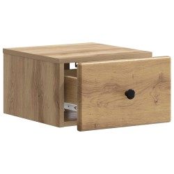 Cabinet de chevet mural Chêne artisanal 34,5 x 33 x 20 cm 583150583150