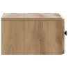 Cabinet de chevet mural Chêne artisanal 34,5 x 33 x 20 cm 583150583150