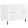 Cabinet de chevet Blanc brillant 62 x 34,5 x 49,5 cm 583153583153