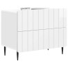 Cabinet de chevet Blanc brillant 62 x 34,5 x 49,5 cm 583153583153