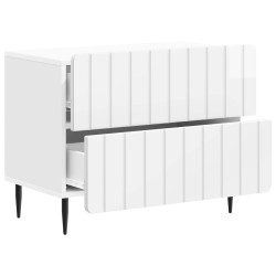 Cabinet de chevet Blanc brillant 62 x 34,5 x 49,5 cm 583153583153