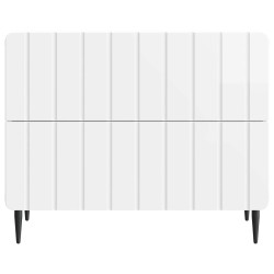 Cabinet de chevet Blanc brillant 62 x 34,5 x 49,5 cm 583153583153