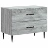 Cabinet de chevet avec tiroir Sonoma gris 62 x 34,5 x 47,5 cm 583155583155