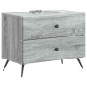 Cabinet de chevet avec tiroir Sonoma gris 62 x 34,5 x 47,5 cm 583156583156