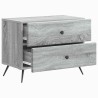Cabinet de chevet avec tiroir Sonoma gris 62 x 34,5 x 47,5 cm 583156583156
