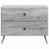 Cabinet de chevet avec tiroir Sonoma gris 62 x 34,5 x 47,5 cm 583156583156