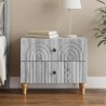 Cabinet de chevet avec tiroir Sonoma gris 62 x 34,5 x 48 cm 583157583157