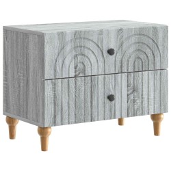 Cabinet de chevet avec tiroir Sonoma gris 62 x 34,5 x 48 cm 583157583157