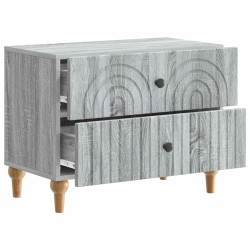 Cabinet de chevet avec tiroir Sonoma gris 62 x 34,5 x 48 cm 583157583157
