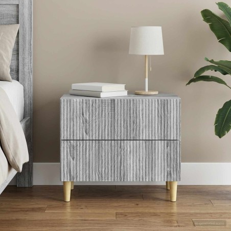 Cabinet de chevet avec tiroir Sonoma gris 62 x 34,5 x 48 cm 583158583158