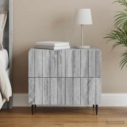Cabinet de chevet avec tiroir Sonoma gris 62 x 34,5 x 49,5 cm 583159583159