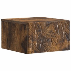 Cabinet de chevet mural 2 pcs Chêne fumé 49 x 34,5 x 20 cm 583162583162
