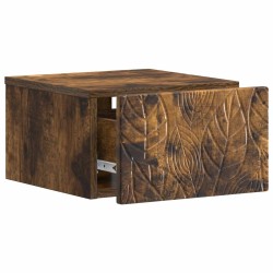 Cabinet de chevet mural 2 pcs Chêne fumé 49 x 34,5 x 20 cm 583162583162