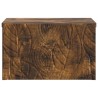 Cabinet de chevet mural 2 pcs Chêne fumé 49 x 34,5 x 20 cm 583162583162