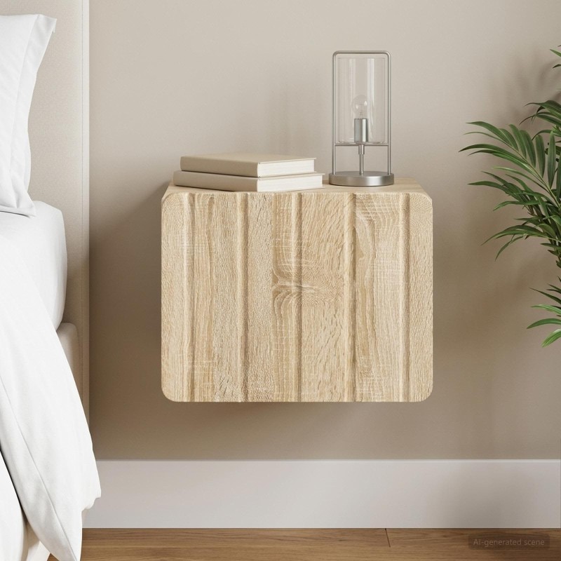 Cabinet de chevet mural Chêne Sonoma 33 x 34,5 x 24 cm 583163583163