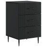 Cabinet de chevet Noir 43 x 41 x 66,5 cm Bois d'ingénierie 583164583164