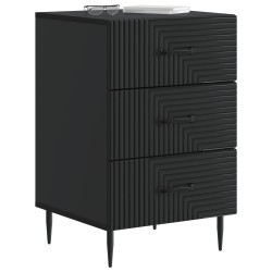 Cabinet de chevet Noir 43 x 41 x 66,5 cm Bois d'ingénierie 583164583164