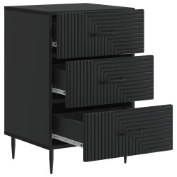 Cabinet de chevet Noir 43 x 41 x 66,5 cm Bois d'ingénierie 583164583164