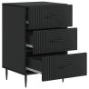Cabinet de chevet Noir 43 x 41 x 66,5 cm Bois d'ingénierie 583164583164