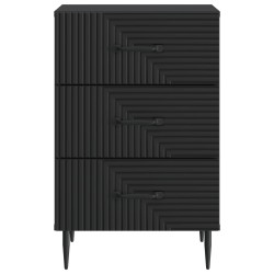 Cabinet de chevet Noir 43 x 41 x 66,5 cm Bois d'ingénierie 583164583164