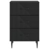 Cabinet de chevet Noir 43 x 41 x 66,5 cm Bois d'ingénierie 583164583164