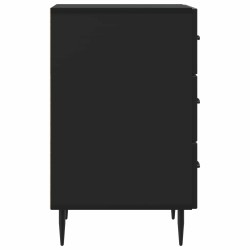 Cabinet de chevet Noir 43 x 41 x 66,5 cm Bois d'ingénierie 583164583164
