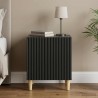 Cabinet de chevet Noir 43 x 34,5 x 50 cm Bois d'ingénierie 583165583165