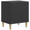 Cabinet de chevet Noir 43 x 34,5 x 50 cm Bois d'ingénierie 583165583165