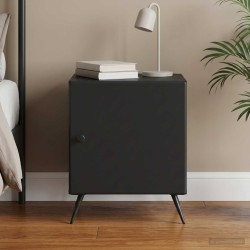 Cabinet de chevet Noir 43 x 34,5 x 50 cm Bois d'ingénierie 583166583166