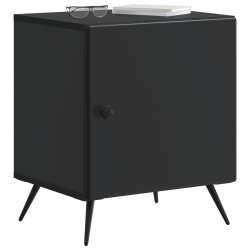 Cabinet de chevet Noir 43 x 34,5 x 50 cm Bois d'ingénierie 583166583166