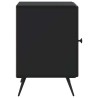 Cabinet de chevet Noir 43 x 34,5 x 50 cm Bois d'ingénierie 583166583166