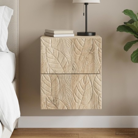 Cabinet de chevet mural Chêne Sonoma 34,5 x 33 x 40 cm 583169583169