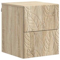 Cabinet de chevet mural Chêne Sonoma 34,5 x 33 x 40 cm 583169583169
