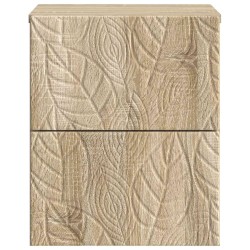 Cabinet de chevet mural Chêne Sonoma 34,5 x 33 x 40 cm 583169583169