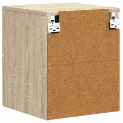 Cabinet de chevet mural Chêne Sonoma 34,5 x 33 x 40 cm 583169583169