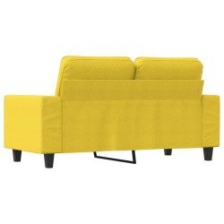 Canapé à 2 places Jaune clair 120 cm Tissu 583170583170