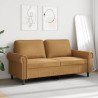 Canapé à 2 places Marron 140 cm Velours 583171583171