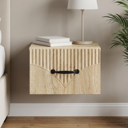 Cabinet de chevet mural Chêne Sonoma 34,5 x 33 x 20 cm 583176583176