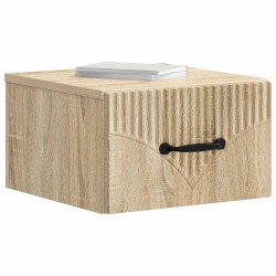 Cabinet de chevet mural Chêne Sonoma 34,5 x 33 x 20 cm 583176583176