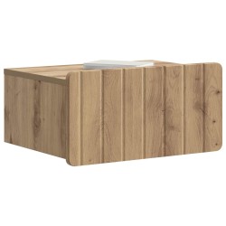Cabinet de chevet mural Chêne artisanal 49 x 34,5 x 24 cm 583177583177