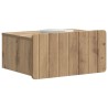Cabinet de chevet mural Chêne artisanal 49 x 34,5 x 24 cm 583177583177