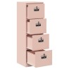 Cabinet de Dossier Rose 44 x 50 x 106.5 cm Acier Laminé à Froid 583179583179
