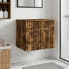 Cabinet de Salle de Bain Mural Chêne fumé 59 x 44,5 x 50 cm 583180583180